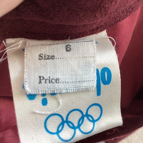 Vintage Burgundy Ultrasuede Skirt Suit - Picture 12 of 13